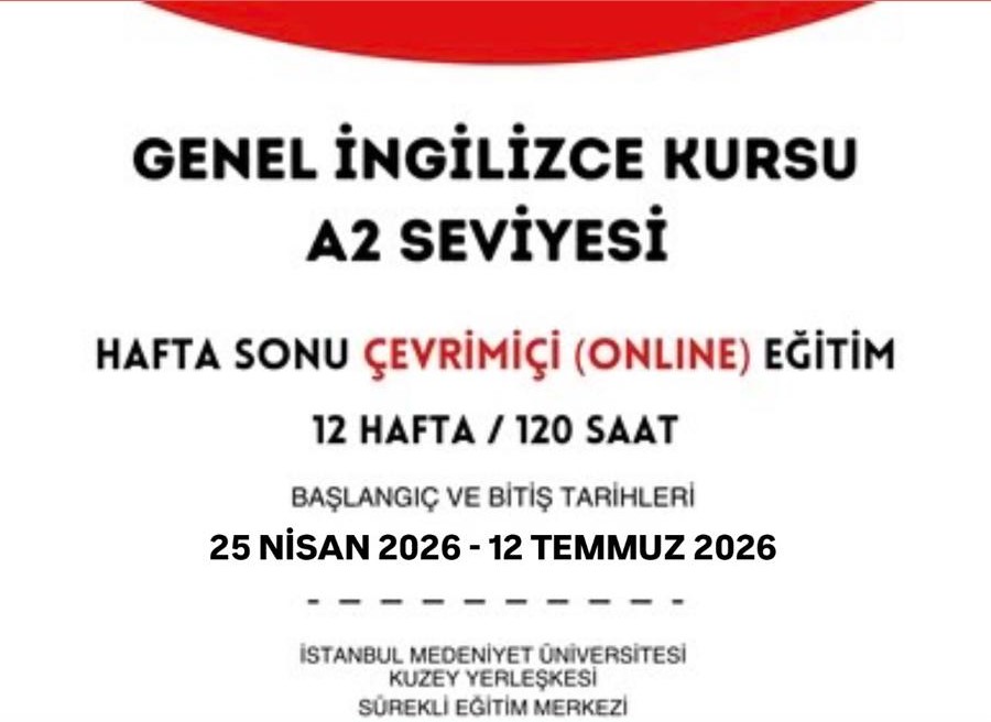 A2 Seviyesi Genel İngilizce Kursu Çevrimiçi (Online)